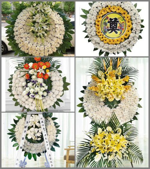 山西晋中和顺县马坊乡黑羊背村花圈速递